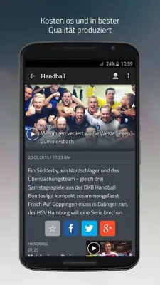 SPORT1 Video android App screenshot 6